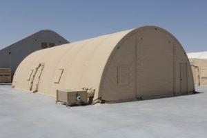 Military shelters from Alaska Structures® are able to provide solutions for rapid deployment operations, warehousing and storage facilities and machinery or automotive worksites. Photos: Alaska Structures. 