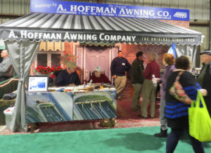 A. Hoffman Awning Co. won Best of Show at the 2015 Maryland Home & Garden Show for its creative use of digitally-printed vinyl depicting a house complete with awnings. Photo: Hoffman Awning