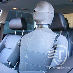 ADAM (Advanced Automotive Manikin) is operated by the U.S. Department of Energy’s National Renewable Energy Laboratory and features porous metal sweating skin construction with 120-zone configuration, breathing capability, internal battery power and wireless communication. Photo: Thermetrics