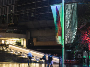 The Street Light Disco installation in Sydney, Australia, transformed an urban five-block radius into a glittery, interactive dance floor. Photos: Callum Andrews and Oly Begg