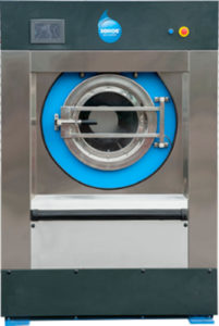 The Xeros machine washes laundry using polymer beads with a molecular structure that allows them to absorb stains, reducing the need for large quantities of detergents. Photo: Xeros Bead Cleaning