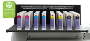 Mimaki SS21 eco-solvent inks are used in JV Series printers and CJV Series cut-and-print devices, and can print on hundreds of media for indoor and outdoor applications. Photo: Mimaki