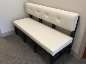 Although large commercial jobs can put a strain on small upholstery shops, they are often well-placed to offer repairs and long-term care, says Michael McMahon, project manager of operations at the 15-person shop Furniture Concepts Inc. in Malden, Mass.