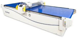 The Eastman Eagle C125 conveyor system is a single-to-low-ply computerized cutting system, with the ability to continuously convey rolled material goods with consistent speed and control. Photo: Eastman Machine Co.