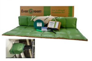 Ever Green® Cut ’n Wrap™ is an engineered insulating composite with a fiberglass inner core and a high-performance, polymer-coated woven-glass fiber fabric outer layer on both sides. Photo: Auburn Manufacturing Inc.