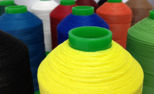The new SolarFix® PTFE Color program is available in 14 industry-inspired colors. Known in the market as a smooth-sewing PTFE thread, SolarFix also allows for a more aesthetic looking stitch. Photo: The Quality Thread & Notions Co.