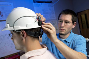 The Bradley Department of Electrical and Computer Engineering of the Institute for Creativity, Arts, and Technology at Virginia Tech has done extensive work on personal protective equipment projects using smart fabrics. Photo: Virginia Tech. 