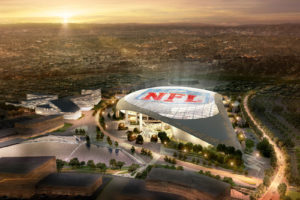 After more than two decades, NFL owners voted 30-2 to allow the St. Louis Rams to move to California in 2016, in part because of the scale of the L.A. proposal. “It’s more than just a stadium,” says NFL Commissioner Roger Goodell. “It’s a project, an entertainment complex, that we believe will be successful with our fans in the Los Angeles market.” Photo: HKS Architects.