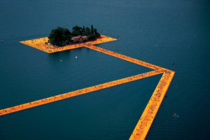 Like all of Christo’s and Jeanne-Claude’s installations, The Floating Piers was an egalitarian project, free and accessible 24 hours a day, weather permitting. It was funded entirely through the sale of Christo’s original works of art. Photos: Wolfgang Volz.