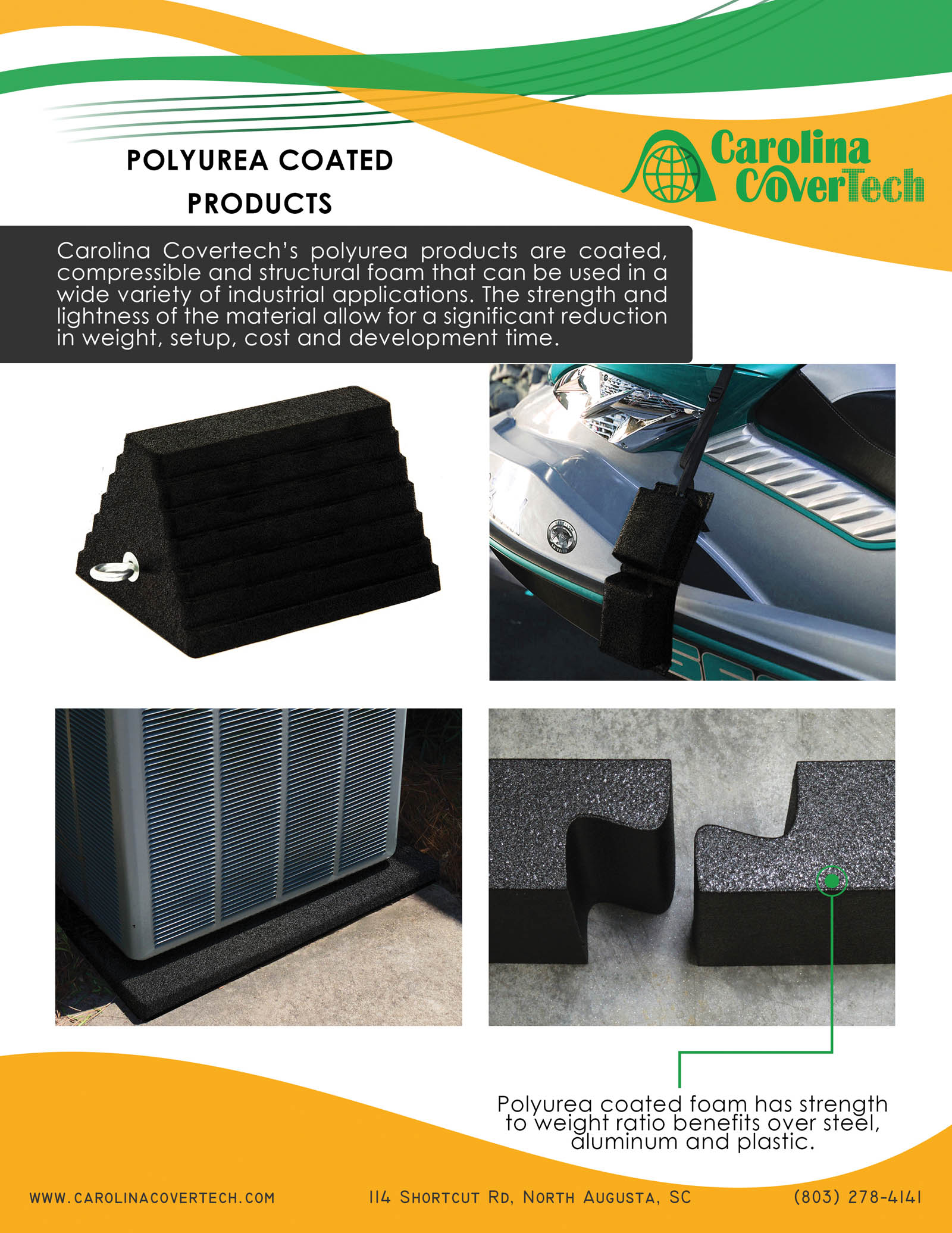Polyurea Coated Compressible  and Structural Foam Image