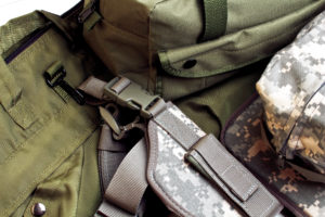 Cleveland, Ohio-based MMI Textiles Inc. supplies fabrics and complementary product lines to a diverse textile marketplace, including raw materials for these standard military bags for U.S. Troops. Photo: MMI Textiles. 