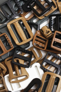 Plastic hardware from MMI Textiles Inc. is made in the U.S. for use on products such as military bags. Photo: MMI Textiles.