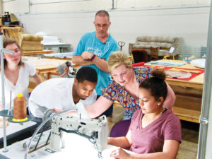 Tarrant County College, Northwest Campus transformed a 20,000-square-foot warehouse space off campus for its sewing programs. Photo: Robin Valetutto, TCC NW CIE.