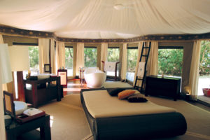 Exclusive Tents International created this luxury getaway for a resort in the Republic of Maldives, a South Asian island country in the Indian Ocean. Photo: Exclusive Tents International. www.SpecialtyFabricsReview.