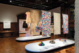 A new exhibit at the Cooper Hewitt, the only museum in the U.S. devoted exclusively to historic and contemporary design, features designers who reuse textiles and other resources in innovative ways, recalling the practices of local craft traditions. Photos: Matt Flynn © 2016 Cooper Hewitt, Smithsonian Design Museum.
