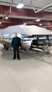 From roll tarps and hopper tarps to custom boat and pontoon covers, T.R.S. Industries manufactures tarps to keep customers covered. Photo: T.R.S. Industries.