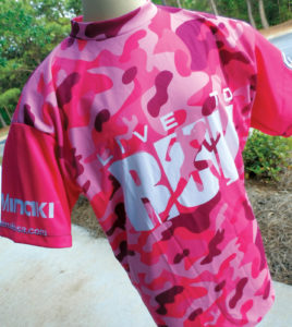 A standard application for Mimaki’s dye-sublimation printers is custom performance wear, whether done for local soccer teams or jerseys to support a charity run. Photo: Mimaki USA.