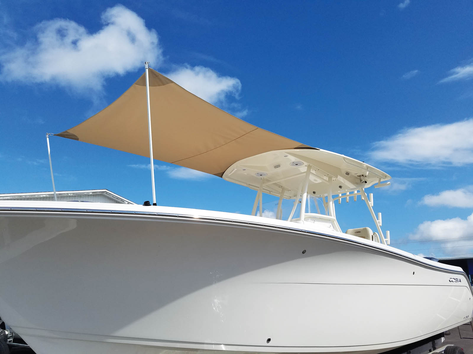 Boat Sunshade Canopy Bimini Top Boat Roof Cover 2/3/4 Beams with Zipper and Support Poles Sun-Proof and Waterproof Yacht Cover Oxford Cloth Qmm 