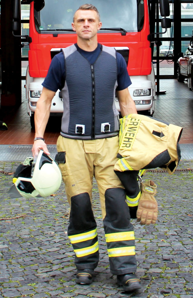 Cooling vest for firefighters Specialty Fabrics Review
