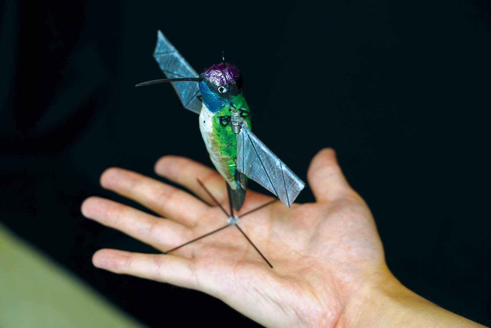 Purdue University researchers are building robotic hummingbirds taught to f...