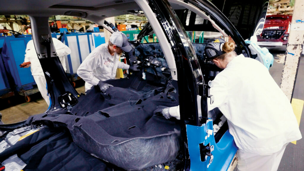 Uniforms from vehicle production and R&D facilities in Alabama, Indiana, North Carolina and Ohio are recycled and reused in five different insulator parts on all nine Honda and four Acura models made in North America.