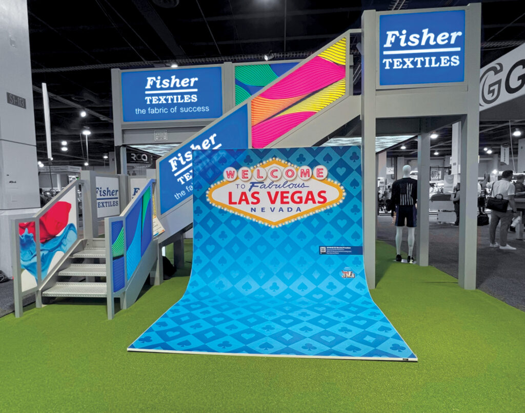 Fabric + tech: Trade show displays draw in customers