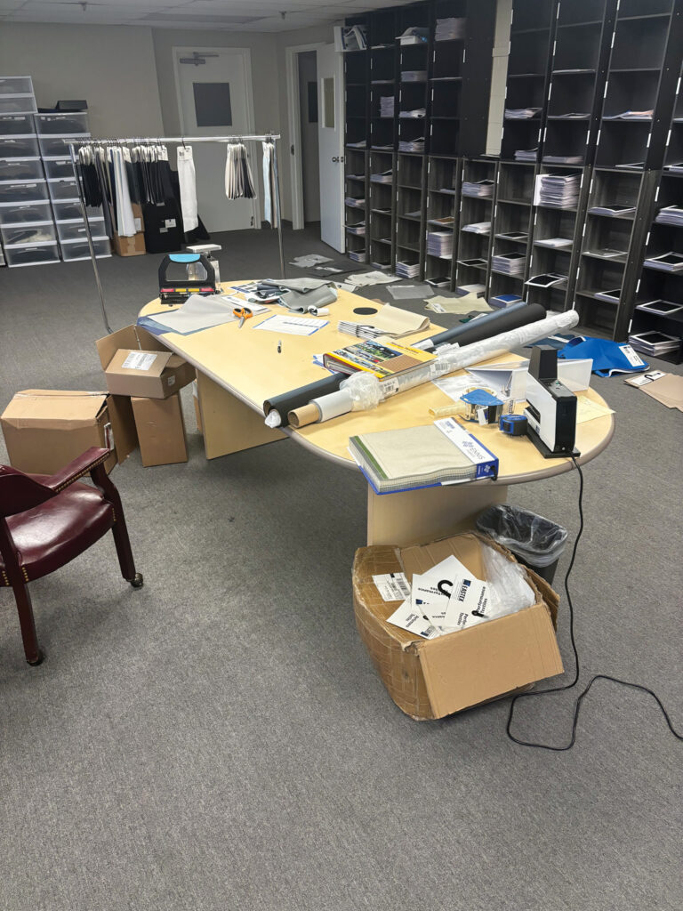 One room of the new Eastex Products LLC building, before the company moved in.