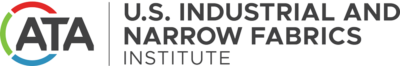 Logo of the U.S. Industrial and Narrow Fabrics Institute, featuring the acronym "ATA" in stylized letters, with a color circle and bold text.