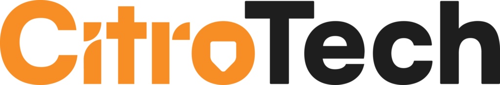 Stylized logo featuring the word "CitroTech" with "Citro" in orange and "Tech" in black, against a transparent background.