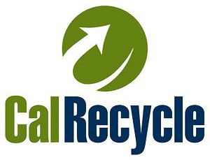 2018-12-07-180433.101448CalRecyclelogo Green circular logo with a white arrow, alongside the text "CalRecycle" in green and blue.