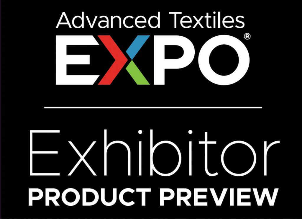 Stylized text featuring "EXPO" in bold colors (red, green, blue) above "Exhibitor" and "PRODUCT PREVIEW" in sleek, white font on a black background.
